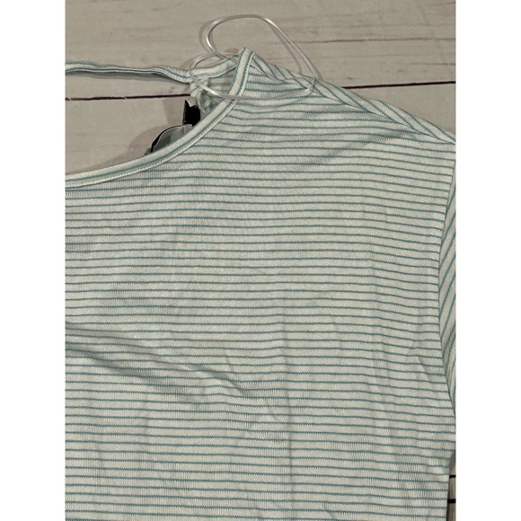 Halston Long Sleeve Striped Dolman Pullover Size Large - Picture 2 of 6